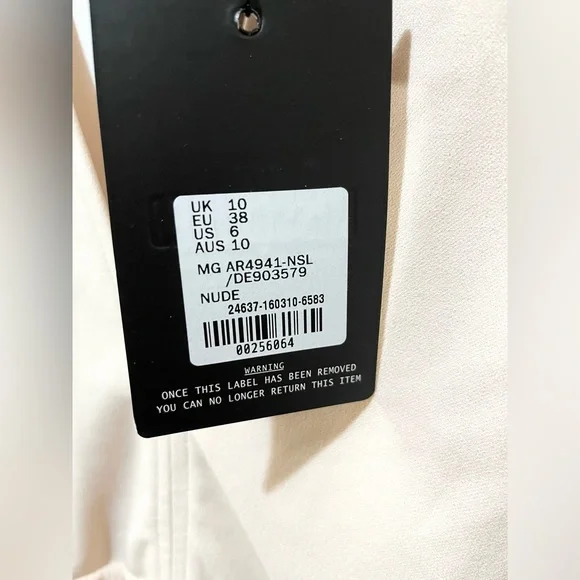 Misguided fringe dress. Nude size 6 US. New with tags. - Picture 4 of 7